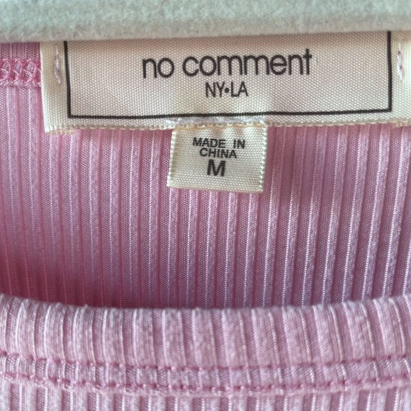 No comment NY-LA pink cute butterfly shirt Size Juniors Medium - Picture 4 of 6